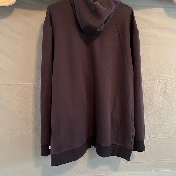 Mens XXL HANG 👣 TEN CALIFORNIA CLASSIC ZIP UP DARK BLUE HOODIE WITH POCKET - Picture 2 of 7